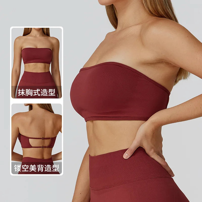 Sujetador Deportivo de Alta Intensidad para Mujer | Top Push Up Sin Costuras para Yoga, Gym y Fitness – Soporte Máximo