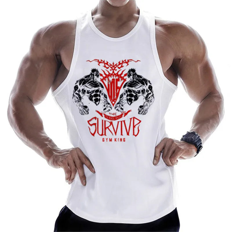 Camiseta Sin Mangas de Algodón para Hombre – Top de Entrenamiento y Gym