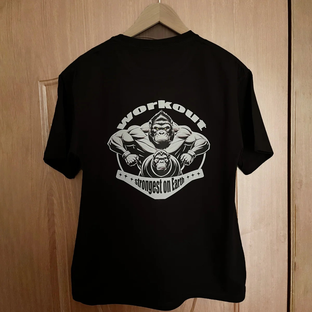 Camiseta Deportiva de Algodón para Hombre – Manga Corta, Gimnasio, Culturismo y Entrenamiento