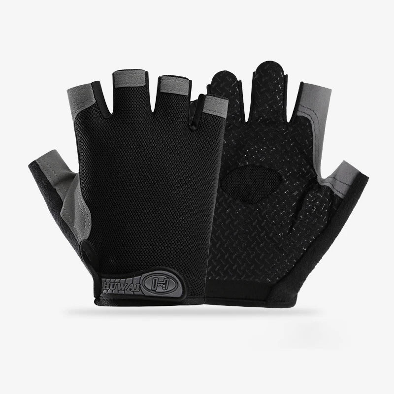 Guantes de Gimnasio Antideslizantes Unisex – Sin Dedos, Transpirables y Comfortables
