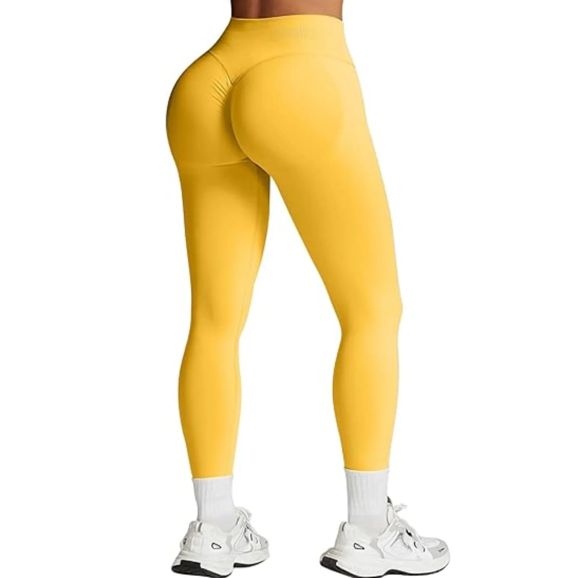 Leggings de Yoga Sin Costuras para Mujer – Cintura Alta Push-Up para Gym y Fitness