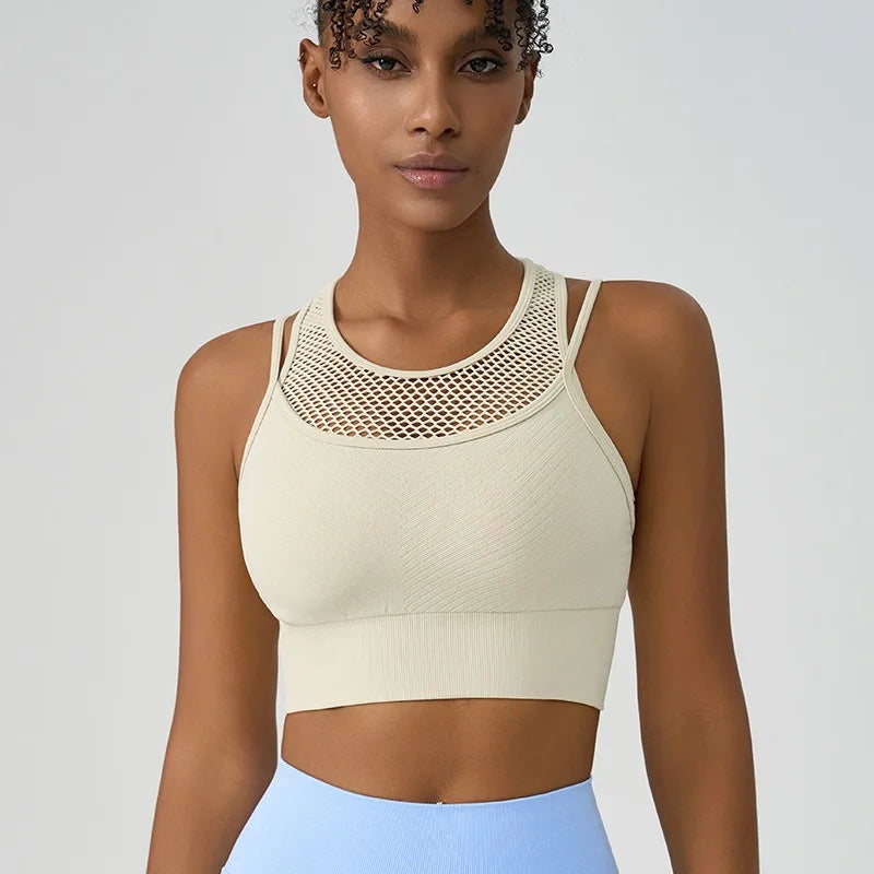 Sujetador Deportivo Push Up para Mujer PEIRESA | Top Transpirable para Yoga, Fitness y Gimnasio – Comodidad y Soporte Total