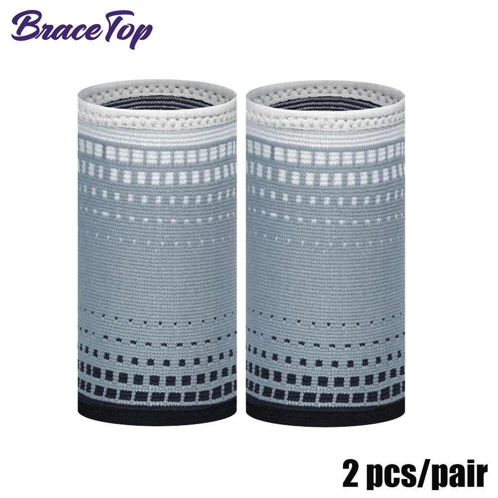 Pulseras Deportivas BraceTop™ | Alta Absorción de Sudor y Soporte Ligero para Muñeca en Entrenamiento y Deporte (1 Par)