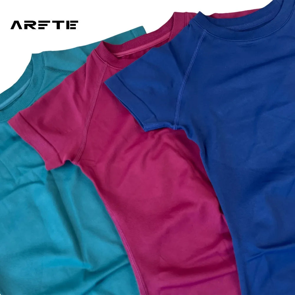 Camiseta Deportiva de Mujer ARFTE – Manga Corta, Ligera y Elástica para Yoga, Gimnasio y Fitness