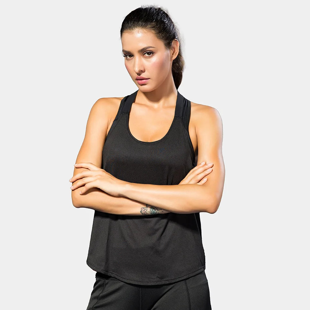 Top Deportivo para Mujer sin Mangas – Camiseta Fitness Transpirable de Secado Rápido para Yoga y Gimnasio