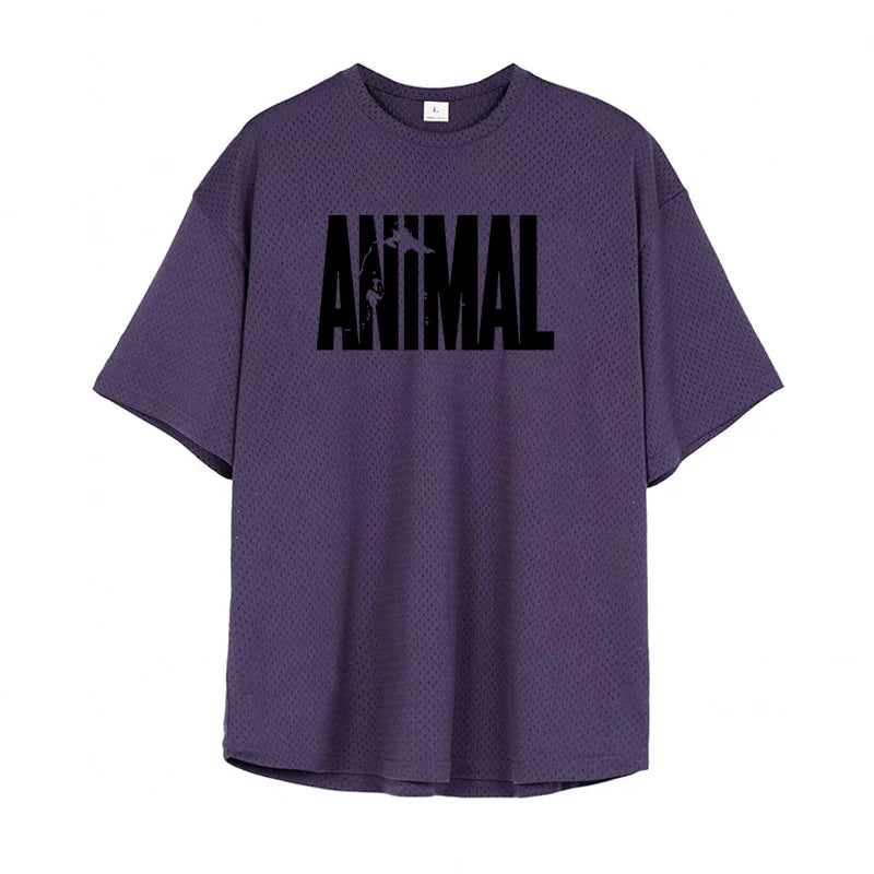 Camiseta Oversize Running Atravex™ de Malla – Ventilación Activa y Secado Rápido