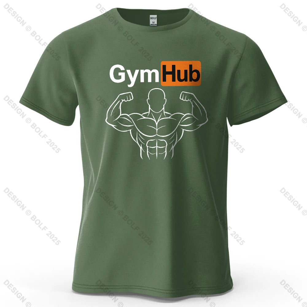 Camiseta Oversize GymHub para Hombre | 100% Algodón Premium, Estilo Minimalista, Streetwear y Fitness, Unisex