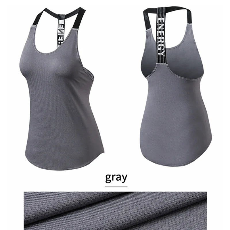 Top Deportivo para Mujer sin Mangas – Camiseta Fitness Transpirable de Secado Rápido para Yoga y Gimnasio