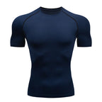 Camiseta de Compresión para Hombre de Secado Rápido – Rashguard Manga Corta para Running y Gym