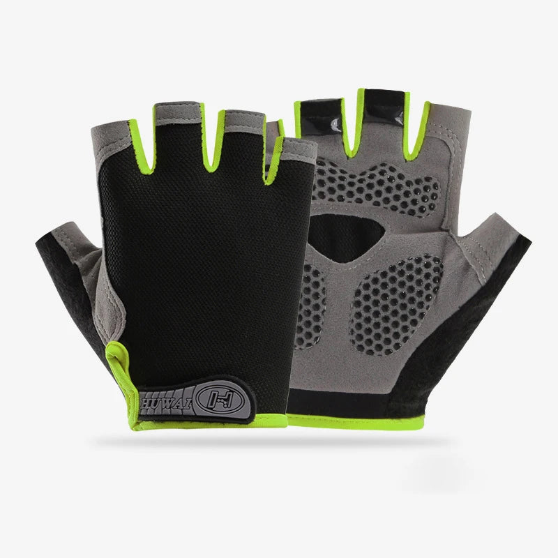 Guantes de Gimnasio Antideslizantes Unisex – Sin Dedos, Transpirables y Comfortables