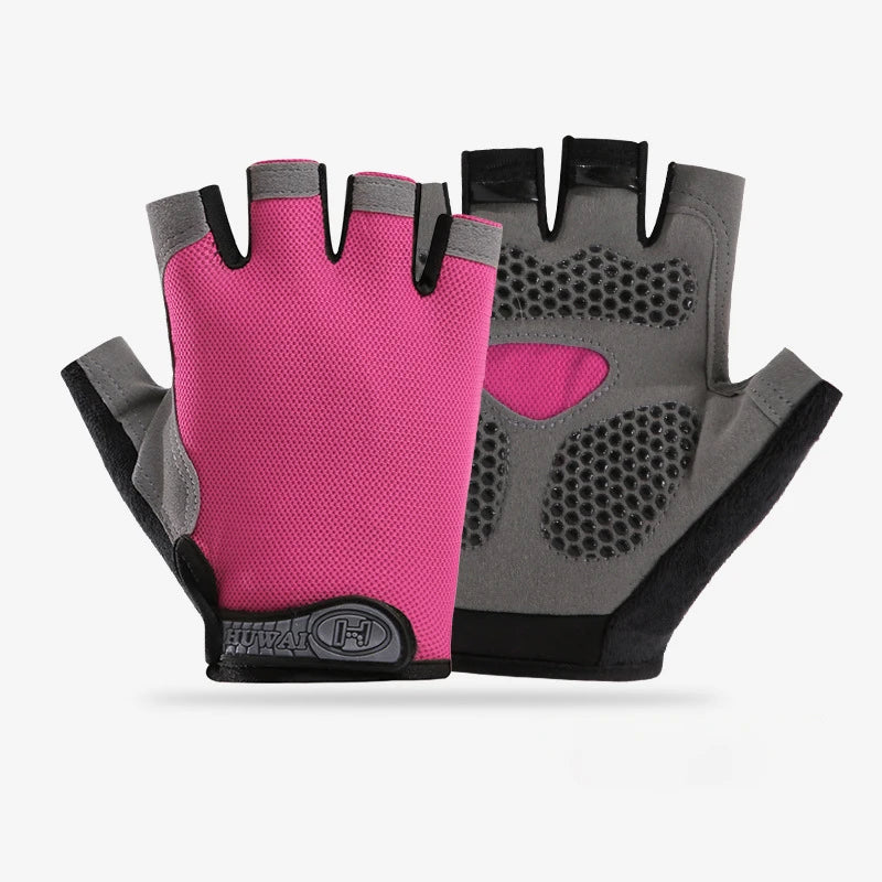 Guantes de Gimnasio Antideslizantes Unisex – Sin Dedos, Transpirables y Comfortables