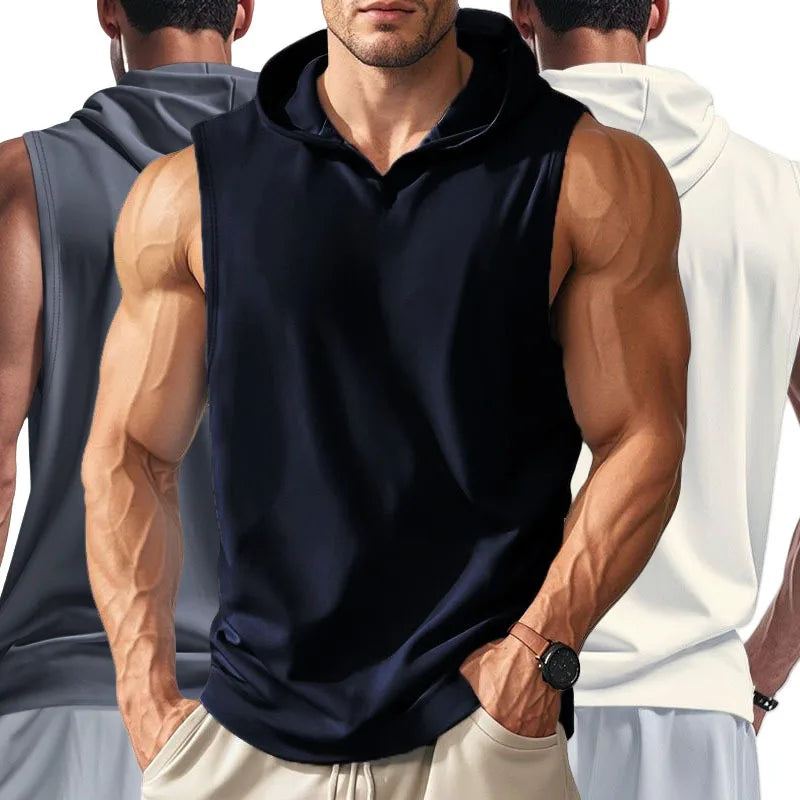 Camiseta Sin Mangas para Hombre – Chaleco Deportivo de Running, Gimnasio y Entrenamiento, Verano