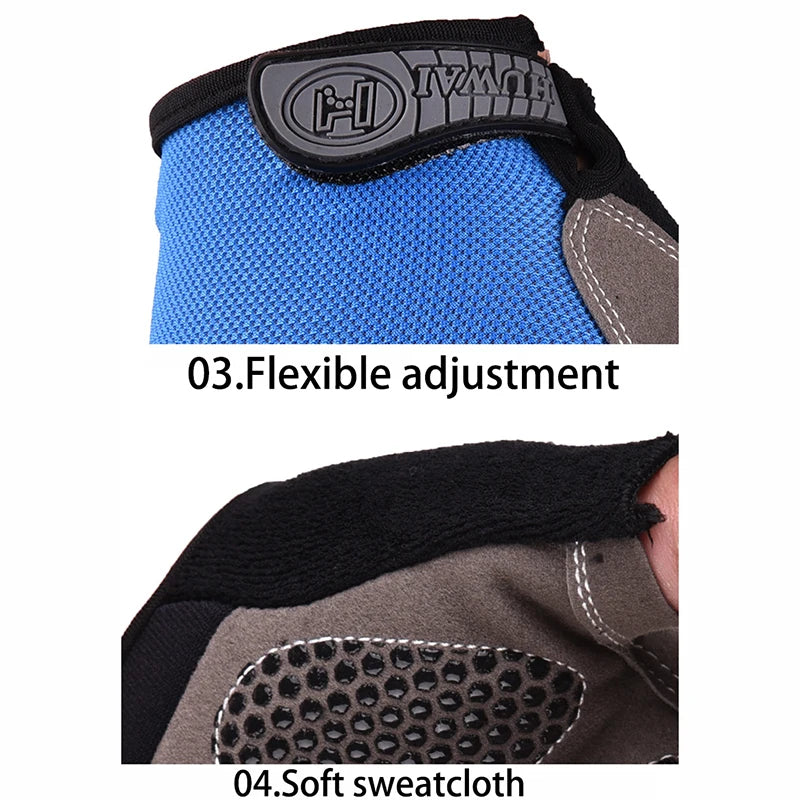 Guantes de Gimnasio Antideslizantes Unisex – Sin Dedos, Transpirables y Comfortables