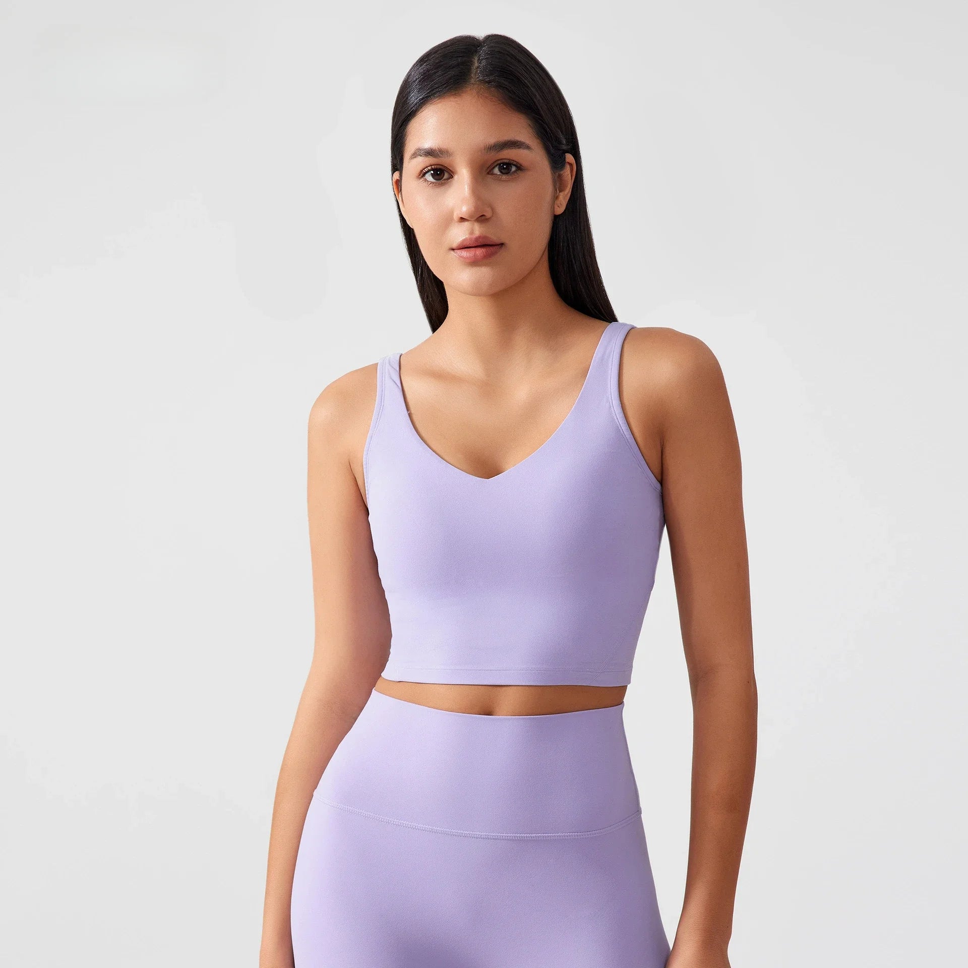 Sujetador Deportivo Mujer UXST Push Up Antigolpes – Top de Yoga de Alto Soporte con Espalda en U Transpirable