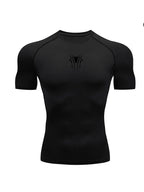 Camiseta de Compresión Deportiva para Hombre – Manga Corta de Secado Rápido para Running y Gym