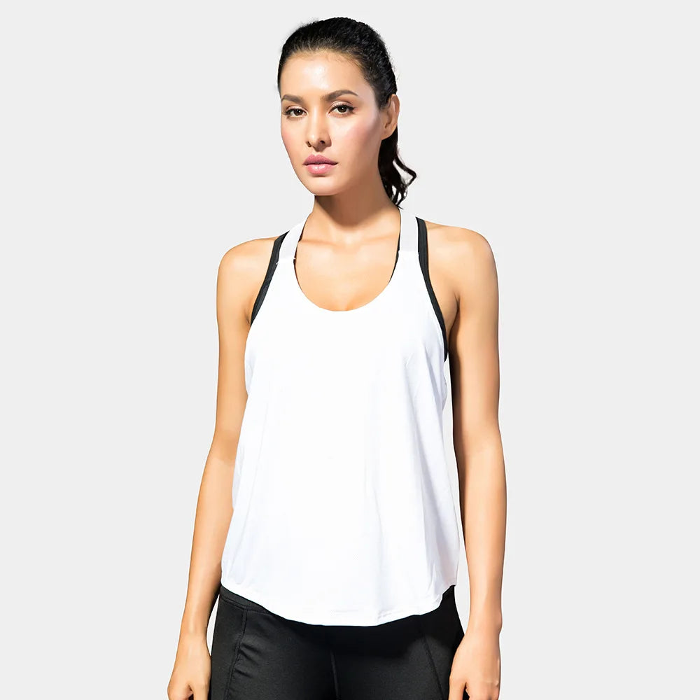 Top Deportivo para Mujer sin Mangas – Camiseta Fitness Transpirable de Secado Rápido para Yoga y Gimnasio