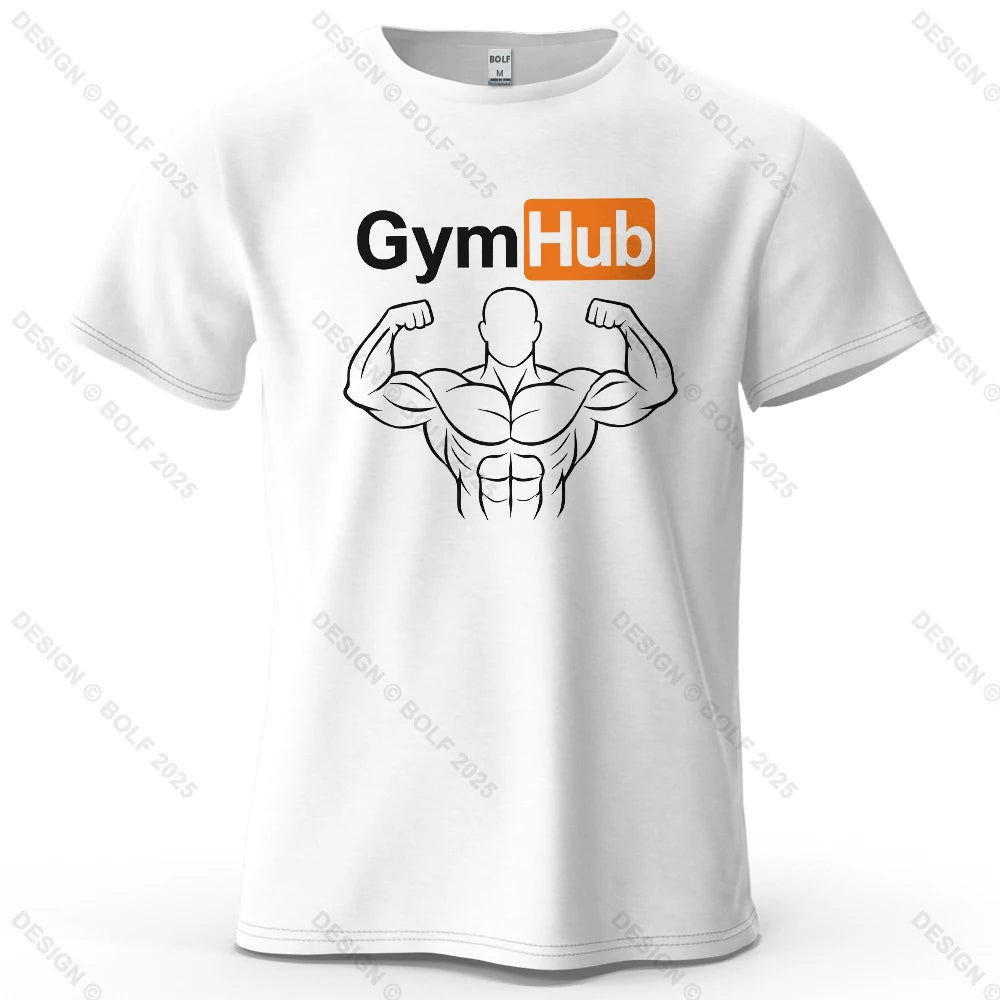 Camiseta Oversize GymHub para Hombre | 100% Algodón Premium, Estilo Minimalista, Streetwear y Fitness, Unisex