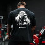 Atravex™ Silverback Oversize Tee – Camiseta Musculosa 100% Algodón para Gym & Culturismo