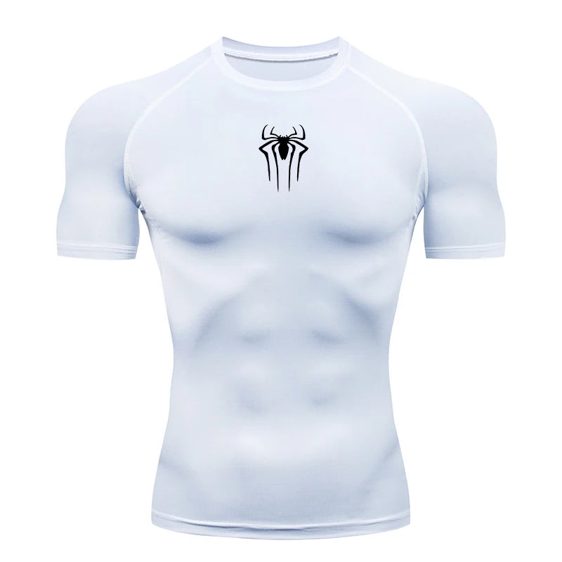 Camiseta de Compresión Deportiva para Hombre – Manga Corta de Secado Rápido para Running y Gym