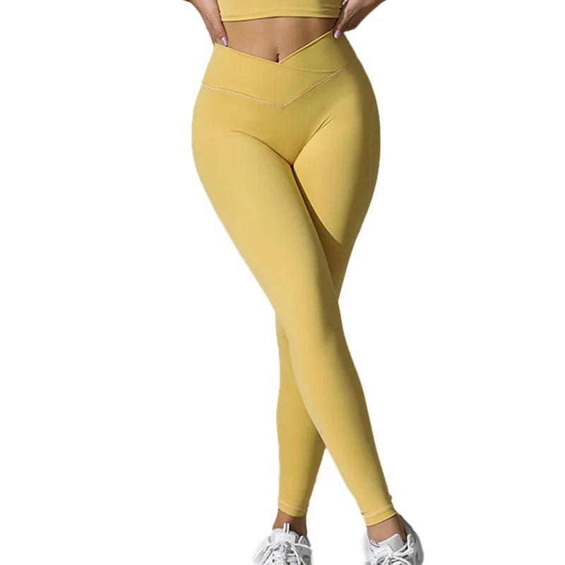 Leggings Push Up Mujer | Cintura Alta Cruzada, Secado Rápido, Moldean Glúteos