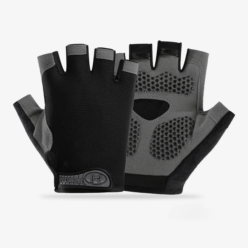 Guantes de Gimnasio Antideslizantes Unisex – Sin Dedos, Transpirables y Comfortables