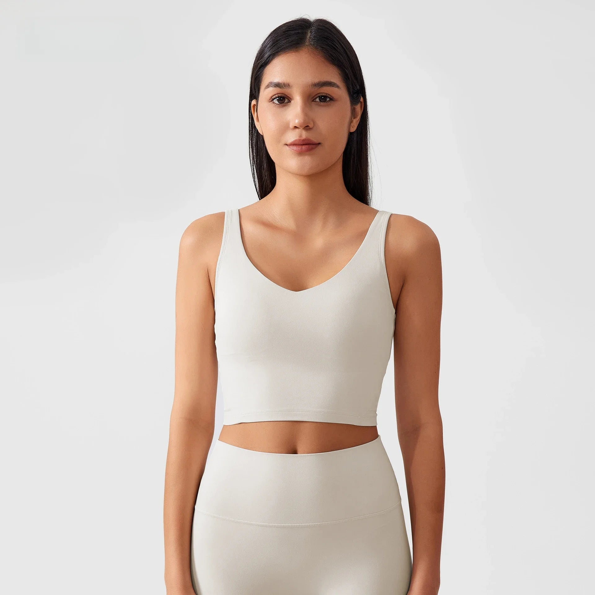 Sujetador Deportivo Mujer UXST Push Up Antigolpes – Top de Yoga de Alto Soporte con Espalda en U Transpirable