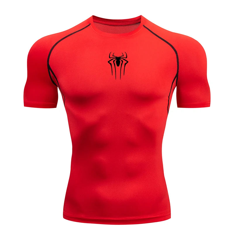 Camiseta de Compresión Deportiva para Hombre – Manga Corta de Secado Rápido para Running y Gym