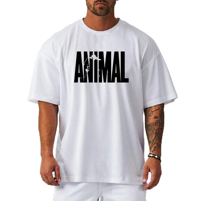 Camiseta Oversize Running Atravex™ de Malla – Ventilación Activa y Secado Rápido