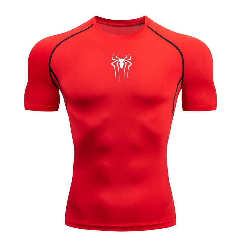 Camiseta de Compresión Deportiva para Hombre – Manga Corta de Secado Rápido para Running y Gym