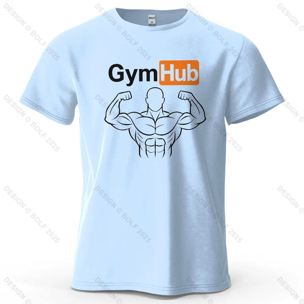 Camiseta Oversize GymHub para Hombre | 100% Algodón Premium, Estilo Minimalista, Streetwear y Fitness, Unisex
