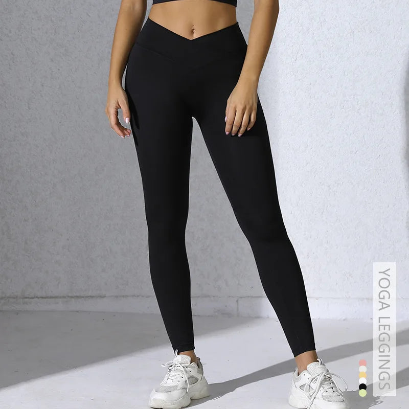 Leggings Push Up Mujer | Cintura Alta Cruzada, Secado Rápido, Moldean Glúteos
