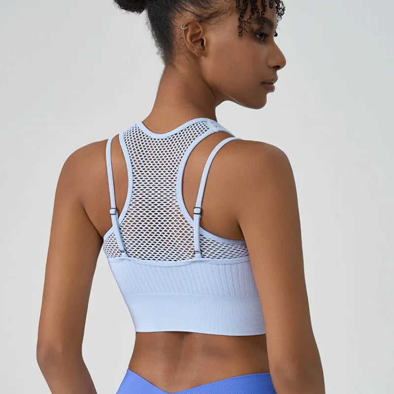 Sujetador Deportivo Push Up para Mujer PEIRESA | Top Transpirable para Yoga, Fitness y Gimnasio – Comodidad y Soporte Total