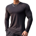 Camiseta Deportiva de Manga Larga para Hombre | Ajustada, Transpirable y de Secado Rápido para Running, Gimnasio y Deportes al Aire Libre