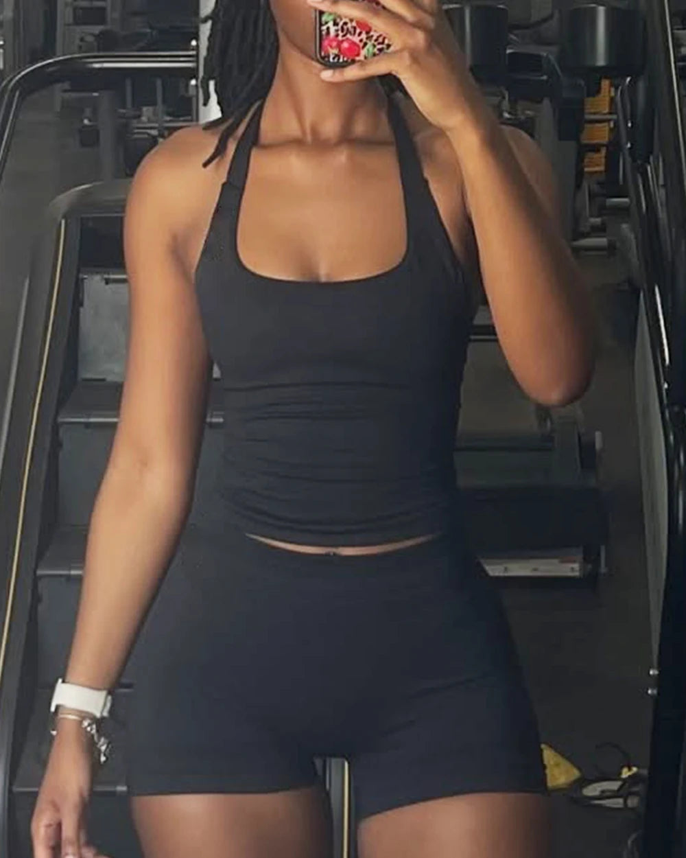 Top Deportivo Halter Premium para Mujer sin Costuras | Sujetador Acolchado de Alta Sujeción y Secado Rápido para Yoga, Gym y Fitness