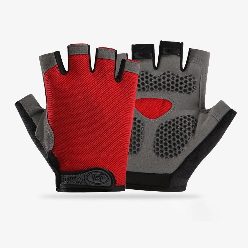 Guantes de Gimnasio Antideslizantes Unisex – Sin Dedos, Transpirables y Comfortables