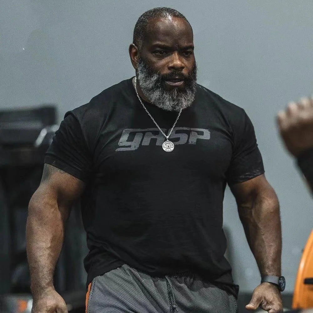 Camiseta Oversize Negra Estilo Rock para Gym – Algodón Premium Culturismo