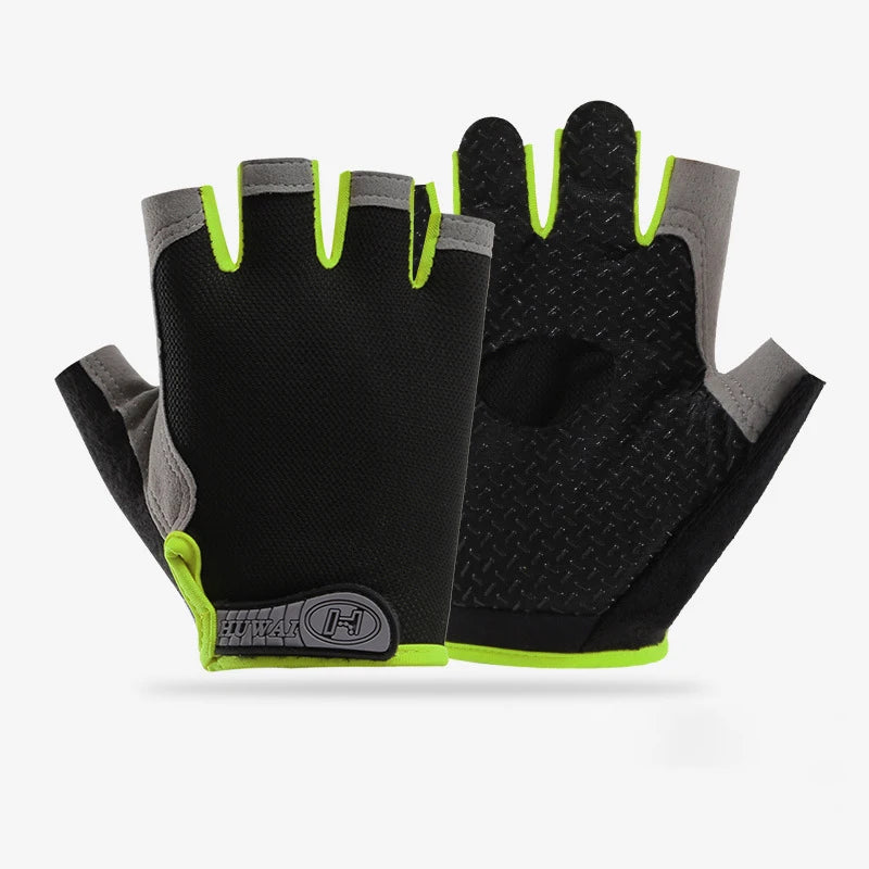 Guantes de Gimnasio Antideslizantes Unisex – Sin Dedos, Transpirables y Comfortables