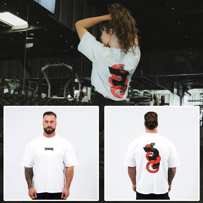 Camiseta Gym Oversize para Hombre | Ligera, Transpirable y de Secado Rápido para Fitness, Running y Culturismo