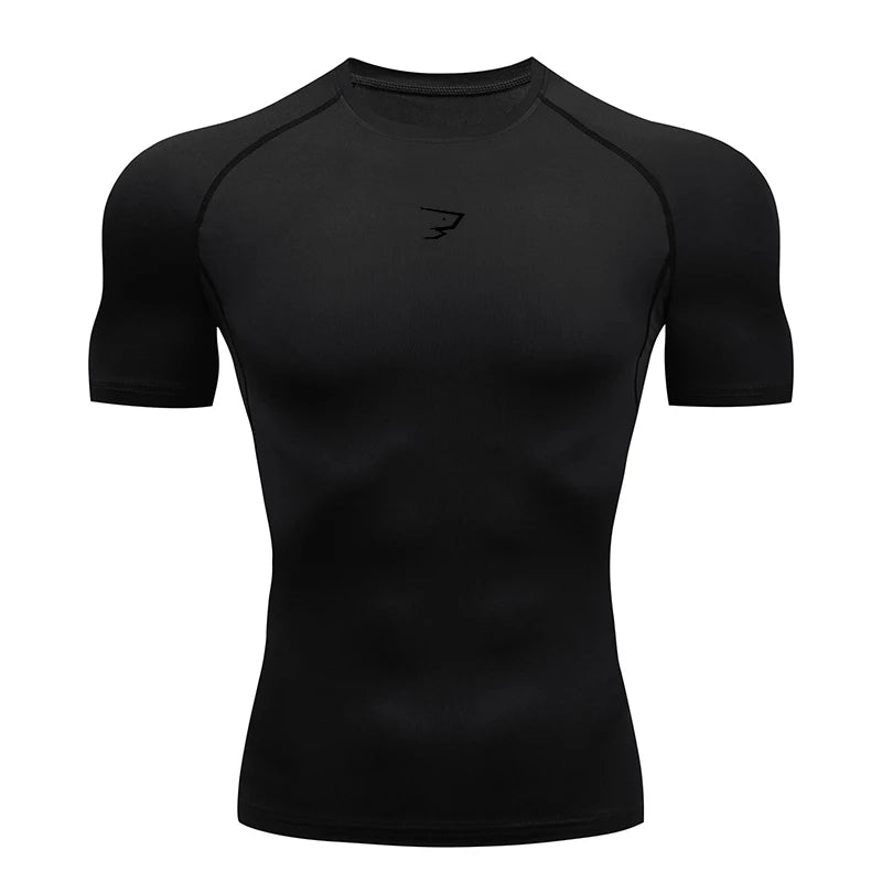 Camiseta de Compresión para Hombre – Fitness, Running y Gym, Secado Rápido y Ajuste Muscular