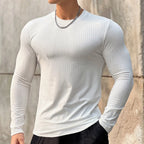 Camiseta Deportiva de Manga Larga para Hombre | Ajustada, Transpirable y de Secado Rápido para Running, Gimnasio y Deportes al Aire Libre