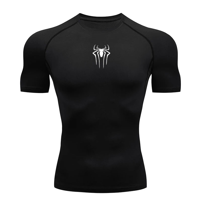 Camiseta de Compresión Deportiva para Hombre – Manga Corta de Secado Rápido para Running y Gym