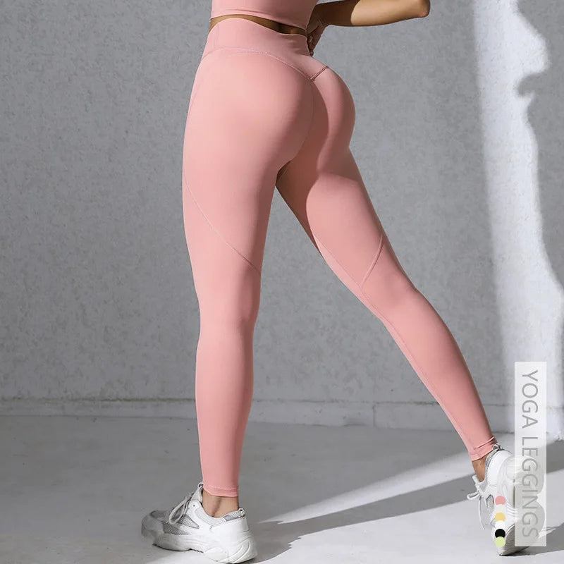 Leggings Push Up Mujer | Cintura Alta Cruzada, Secado Rápido, Moldean Glúteos