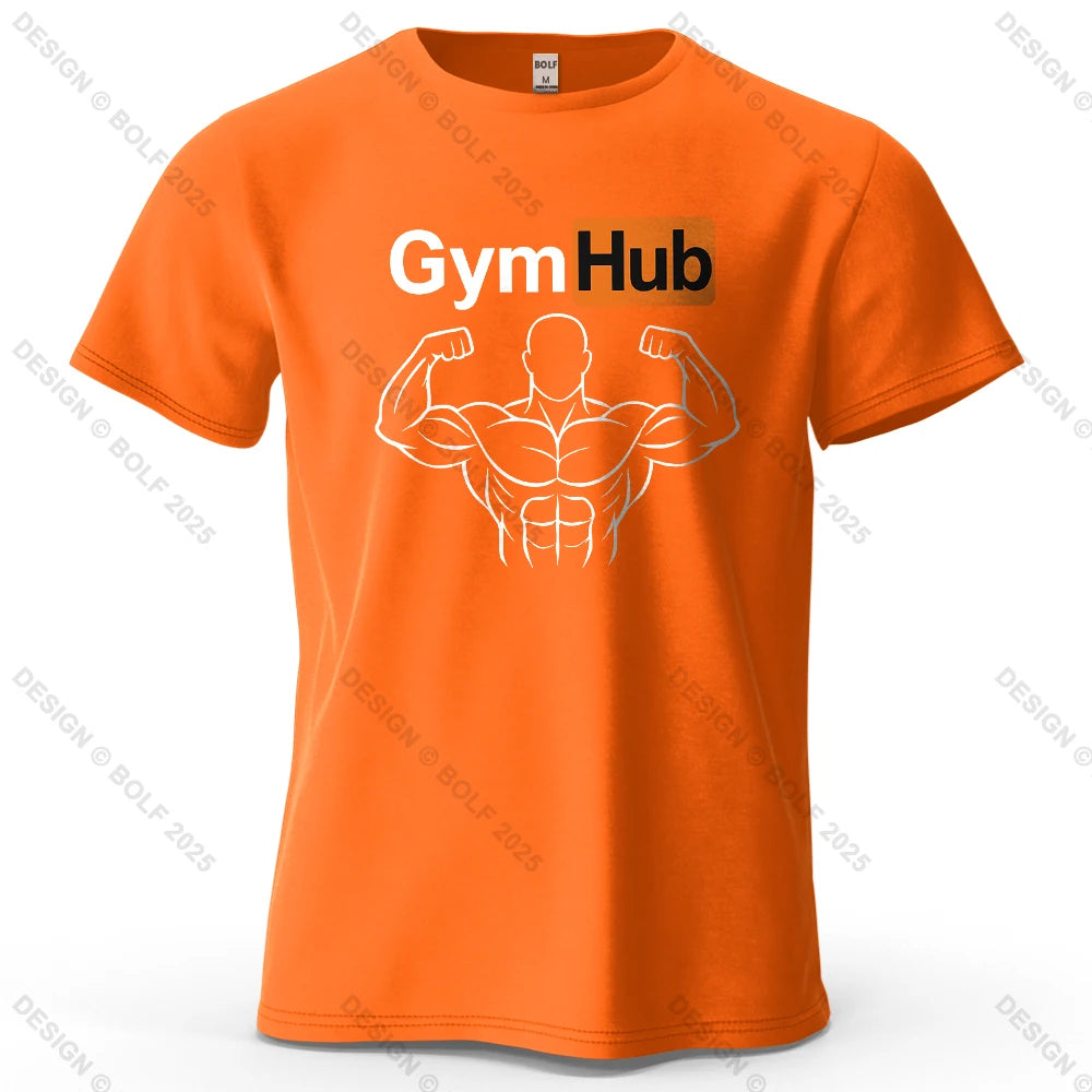 Camiseta Oversize GymHub para Hombre | 100% Algodón Premium, Estilo Minimalista, Streetwear y Fitness, Unisex