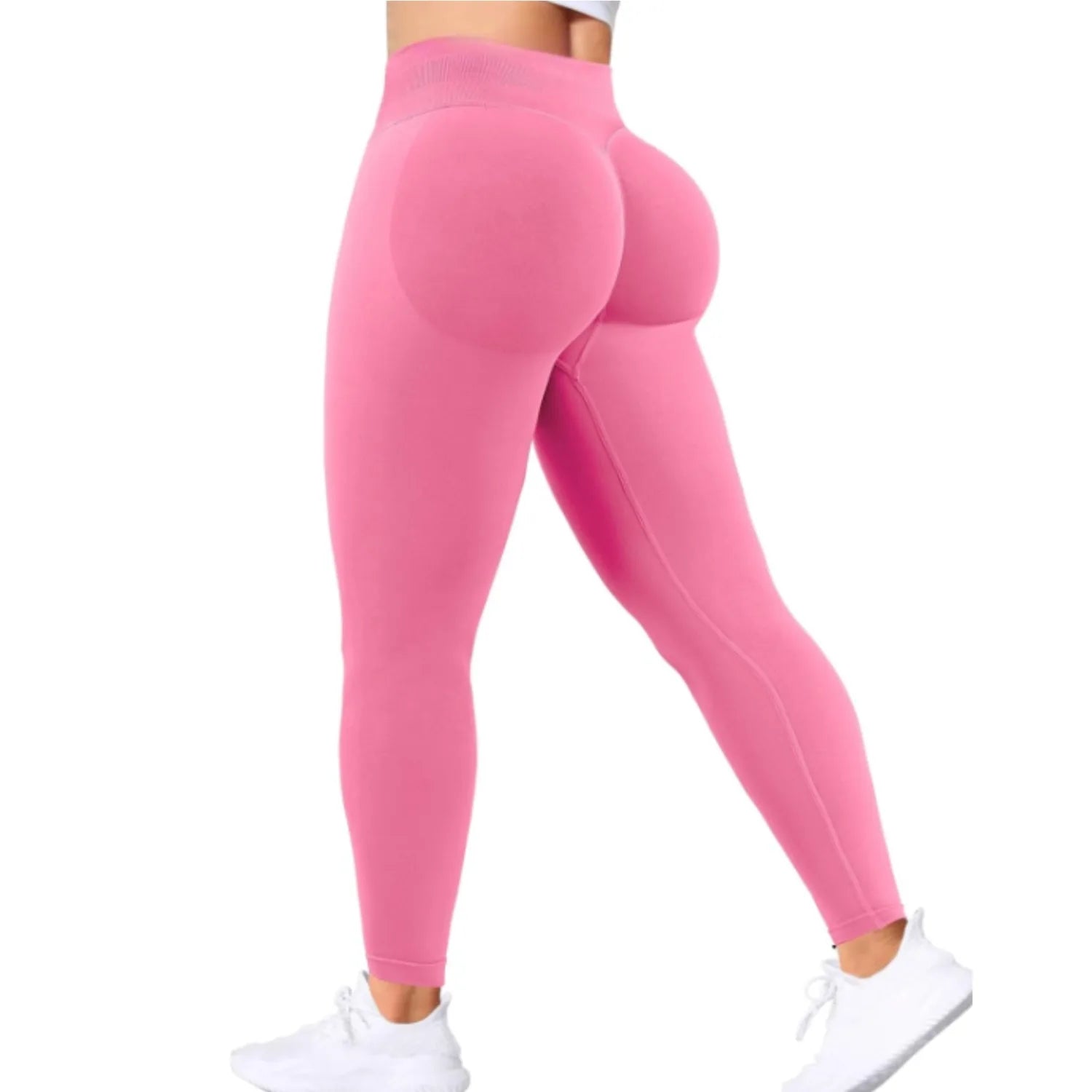 Leggings de Yoga Sin Costuras para Mujer – Cintura Alta Push-Up para Gym y Fitness