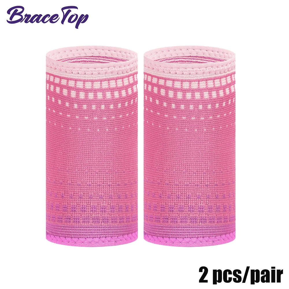Pulseras Deportivas BraceTop™ | Alta Absorción de Sudor y Soporte Ligero para Muñeca en Entrenamiento y Deporte (1 Par)