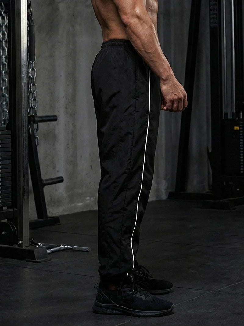 Pantalones Deportivos de Moda para Hombre – Gimnasio, Running y Entrenamiento, Transpirables y de Secado Rápido con Bolsillos Laterales