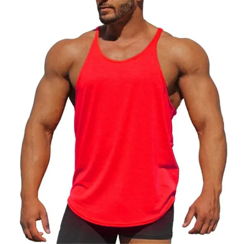 Chaleco sin Mangas de Algodón 100% para Hombre – Tank Top Fitness, Gimnasio y Culturismo